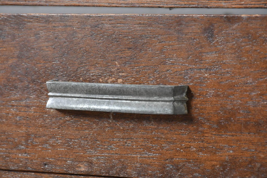 和製アンティーク　人気の薄型　圧迫感なく取り入れやすい片袖机　(R-087379)