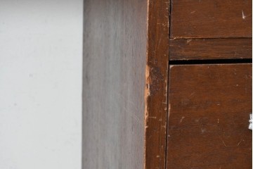 和製アンティーク　人気の薄型　圧迫感なく取り入れやすい片袖机　(R-087379)