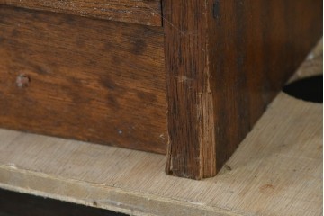 和製アンティーク　人気の薄型　圧迫感なく取り入れやすい片袖机　(R-087379)