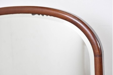 和製ヴィンテージ　高級品!!　指物工芸家具　桑材　優美な佇まいの姿見　(R-087380)