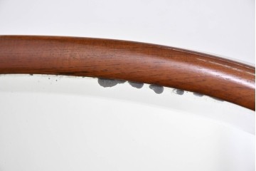 和製ヴィンテージ　高級品!!　指物工芸家具　桑材　優美な佇まいの姿見　(R-087380)