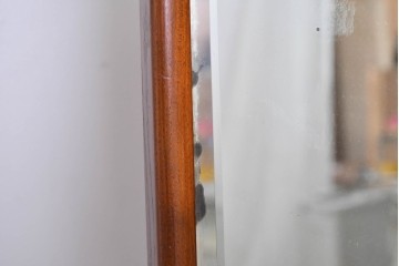 和製ヴィンテージ　高級品!!　指物工芸家具　桑材　優美な佇まいの姿見　(R-087380)