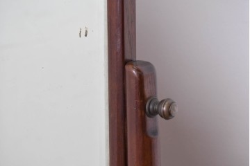 和製ヴィンテージ　高級品!!　指物工芸家具　桑材　優美な佇まいの姿見　(R-087380)