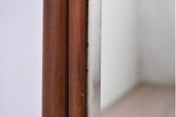 和製ヴィンテージ　高級品!!　指物工芸家具　桑材　優美な佇まいの姿見　(R-087380)