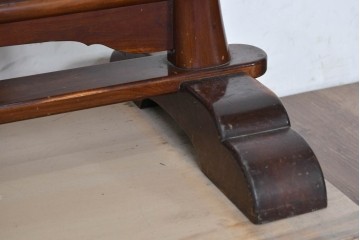 和製ヴィンテージ　高級品!!　指物工芸家具　桑材　優美な佇まいの姿見　(R-087380)