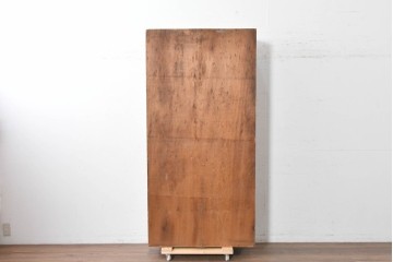 和製ヴィンテージ　素朴な木味が魅力のレトロな升目棚　(R-087381)