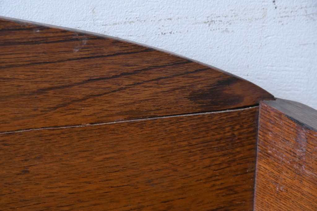 和製アンティーク　上手物!!　栓材　上置き棚付き　引き出し6杯のカウンターデスク　(R-087382)