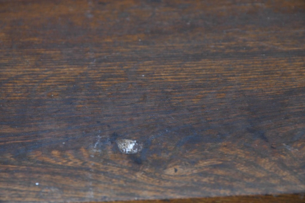 和製アンティーク　上手物!!　栓材　上置き棚付き　引き出し6杯のカウンターデスク　(R-087382)