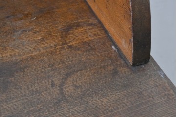 和製アンティーク　上手物!!　栓材　上置き棚付き　引き出し6杯のカウンターデスク　(R-087382)