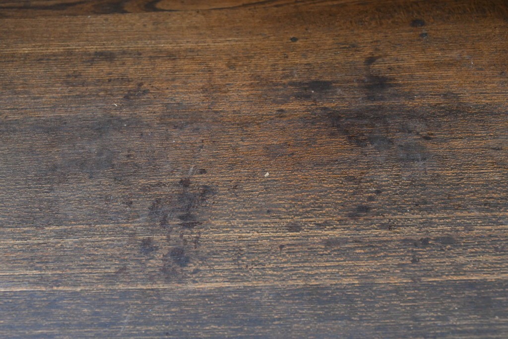 和製アンティーク　上手物!!　栓材　上置き棚付き　引き出し6杯のカウンターデスク　(R-087382)