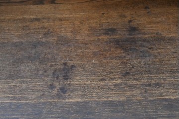 和製アンティーク　上手物!!　栓材　上置き棚付き　引き出し6杯のカウンターデスク　(R-087382)