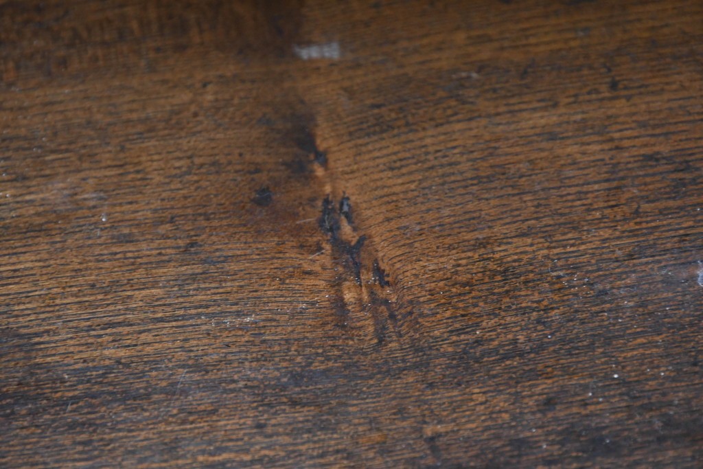 和製アンティーク　上手物!!　栓材　上置き棚付き　引き出し6杯のカウンターデスク　(R-087382)