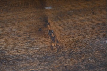 和製アンティーク　上手物!!　栓材　上置き棚付き　引き出し6杯のカウンターデスク　(R-087382)