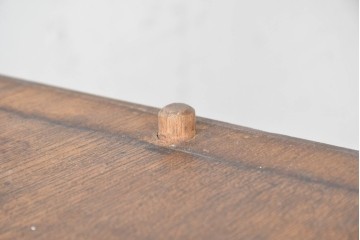 和製アンティーク　上手物!!　栓材　上置き棚付き　引き出し6杯のカウンターデスク　(R-087382)