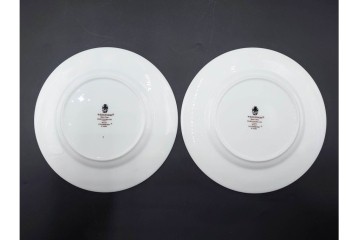 イギリス　WEDGWOOD(ウェッジウッド)　直径約18cm　ワイルドストロベリーシリーズのプレート6枚セット　(R-087384)