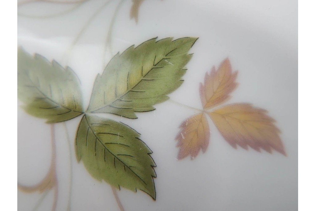 イギリス　WEDGWOOD(ウェッジウッド)　直径約18cm　ワイルドストロベリーシリーズのプレート6枚セット　(R-087384)