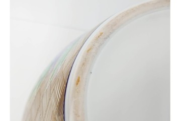 香蘭社　有田焼　染錦　高さ約35cm　金彩と牡丹模様が華やかな花瓶　(R-087386)