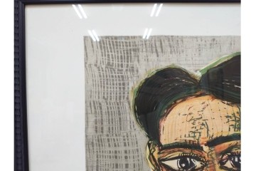 真作　パブロ・ピカソ　「ドラ・マールの肖像」　人物画のリトグラフポスター　外箱付き　(R-087393)