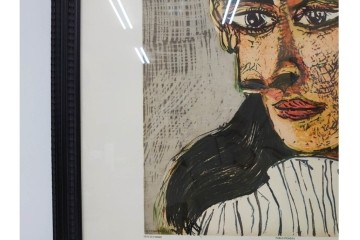 真作　パブロ・ピカソ　「ドラ・マールの肖像」　人物画のリトグラフポスター　外箱付き　(R-087393)