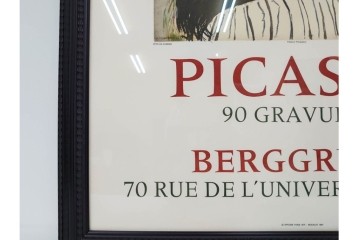 真作　パブロ・ピカソ　「ドラ・マールの肖像」　人物画のリトグラフポスター　外箱付き　(R-087393)