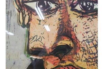 真作　パブロ・ピカソ　「ドラ・マールの肖像」　人物画のリトグラフポスター　外箱付き　(R-087393)