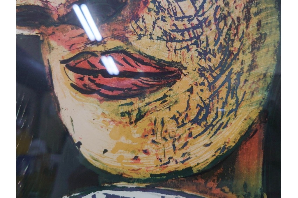 真作　パブロ・ピカソ　「ドラ・マールの肖像」　人物画のリトグラフポスター　外箱付き　(R-087393)