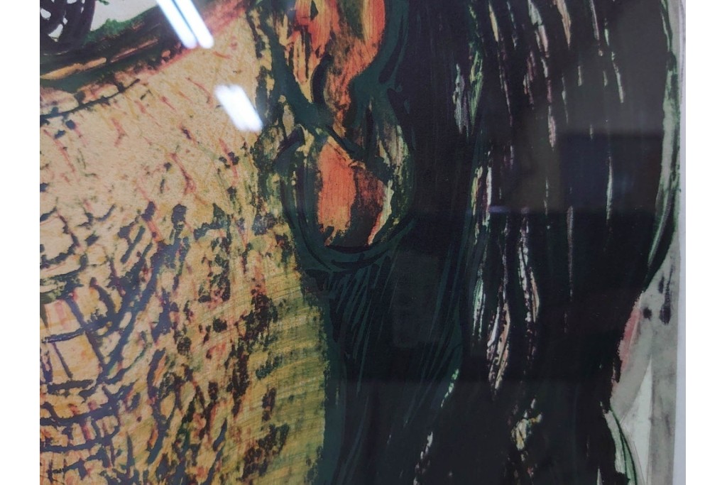 真作　パブロ・ピカソ　「ドラ・マールの肖像」　人物画のリトグラフポスター　外箱付き　(R-087393)