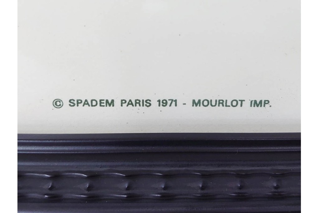 真作　パブロ・ピカソ　「ドラ・マールの肖像」　人物画のリトグラフポスター　外箱付き　(R-087393)