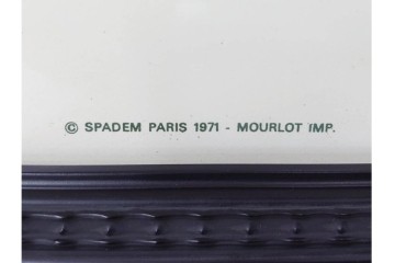 真作　パブロ・ピカソ　「ドラ・マールの肖像」　人物画のリトグラフポスター　外箱付き　(R-087393)
