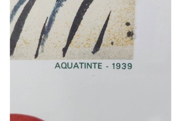 真作　パブロ・ピカソ　「ドラ・マールの肖像」　人物画のリトグラフポスター　外箱付き　(R-087393)