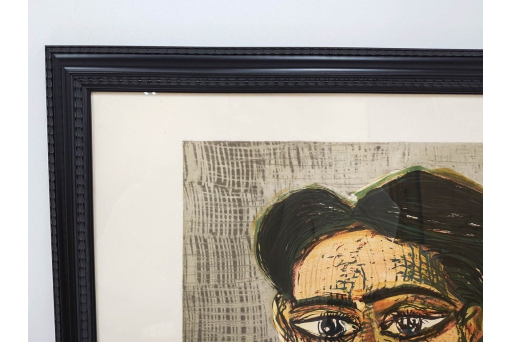 真作　パブロ・ピカソ　「ドラ・マールの肖像」　人物画のリトグラフポスター　外箱付き　(R-087393)