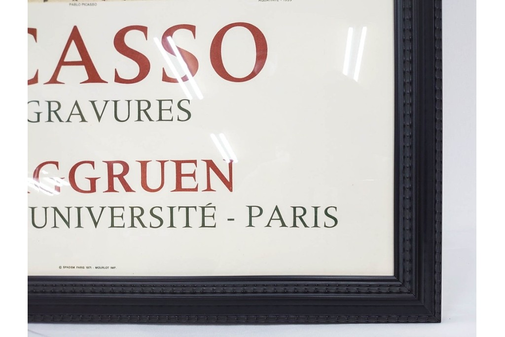 真作　パブロ・ピカソ　「ドラ・マールの肖像」　人物画のリトグラフポスター　外箱付き　(R-087393)