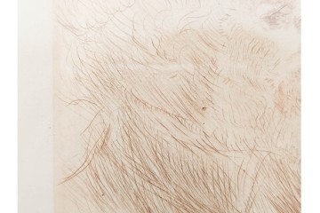 真作　アンリ・ド・トゥールーズ=ロートレック　ドライポイント(銅版画)　「シャルル・モーラン」　外箱付き　(R-087394)