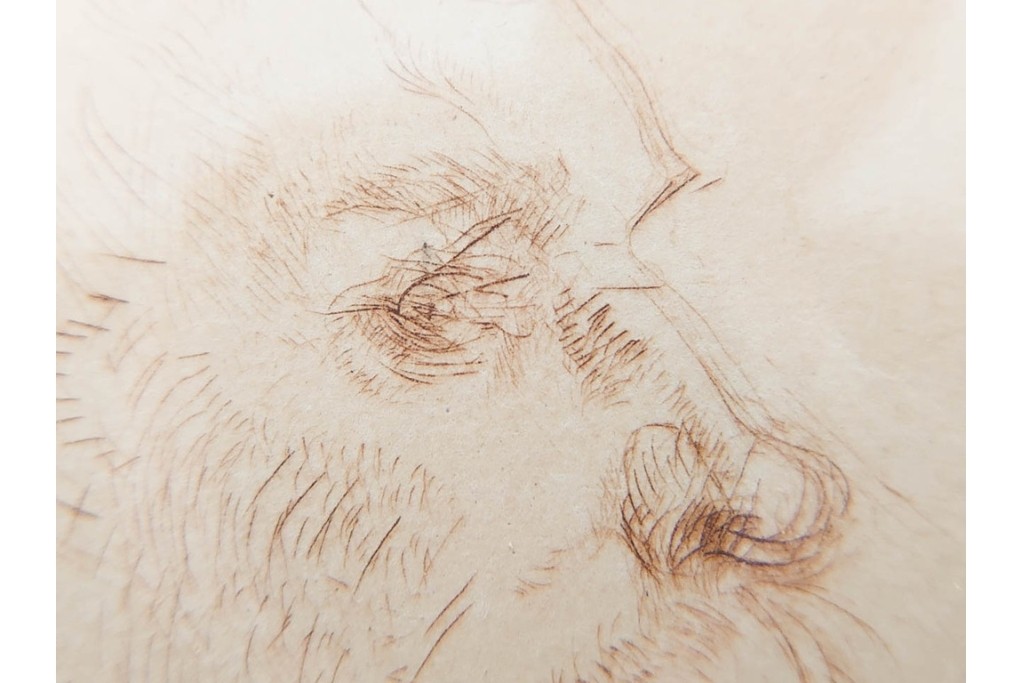 真作　アンリ・ド・トゥールーズ=ロートレック　ドライポイント(銅版画)　「シャルル・モーラン」　外箱付き　(R-087394)