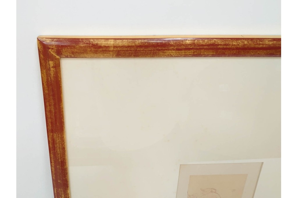 真作　アンリ・ド・トゥールーズ=ロートレック　ドライポイント(銅版画)　「シャルル・モーラン」　外箱付き　(R-087394)