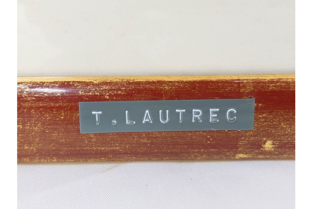 真作　アンリ・ド・トゥールーズ=ロートレック　ドライポイント(銅版画)　「シャルル・モーラン」　外箱付き　(R-087394)