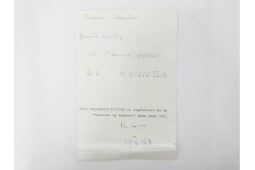 真作　アンリ・ド・トゥールーズ=ロートレック　ドライポイント(銅版画)　「シャルル・モーラン」　外箱付き　(R-087394)