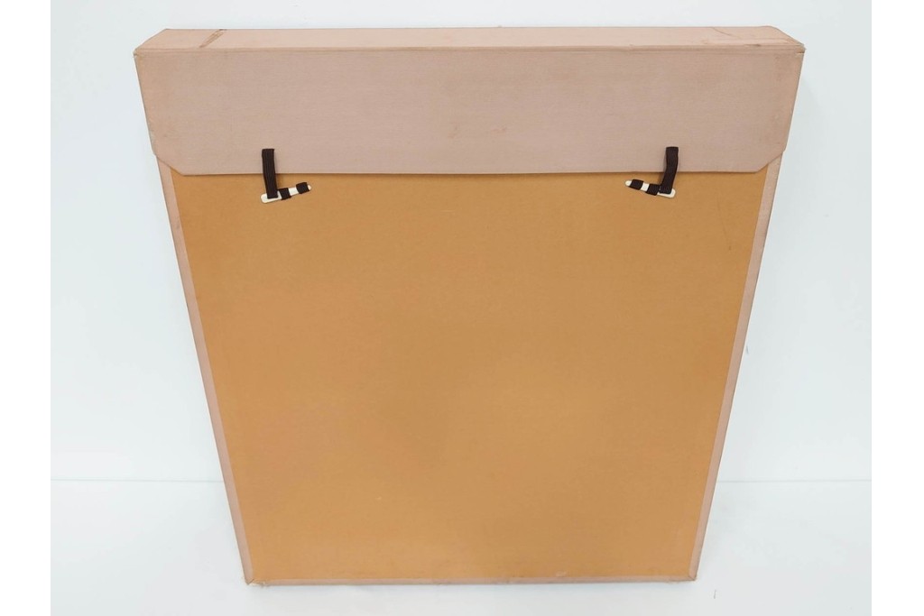 真作　塗師祥一郎作　油彩　F6号　「雪後の川」　雪景色を描いた絵画　外箱付き　(R-087395)