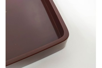 大正から昭和初期　輪島塗　在銘　松喰鶴文の蒔絵が上品な四方盆5点セット　(R-087399)