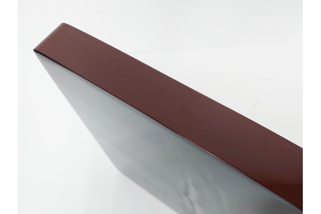 大正から昭和初期　輪島塗　在銘　松喰鶴文の蒔絵が上品な四方盆5点セット　(R-087399)