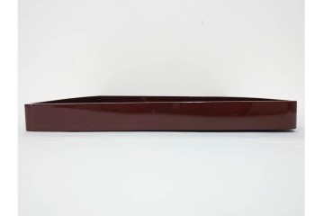 大正から昭和初期　輪島塗　在銘　松喰鶴文の蒔絵が上品な四方盆5点セット　(R-087399)