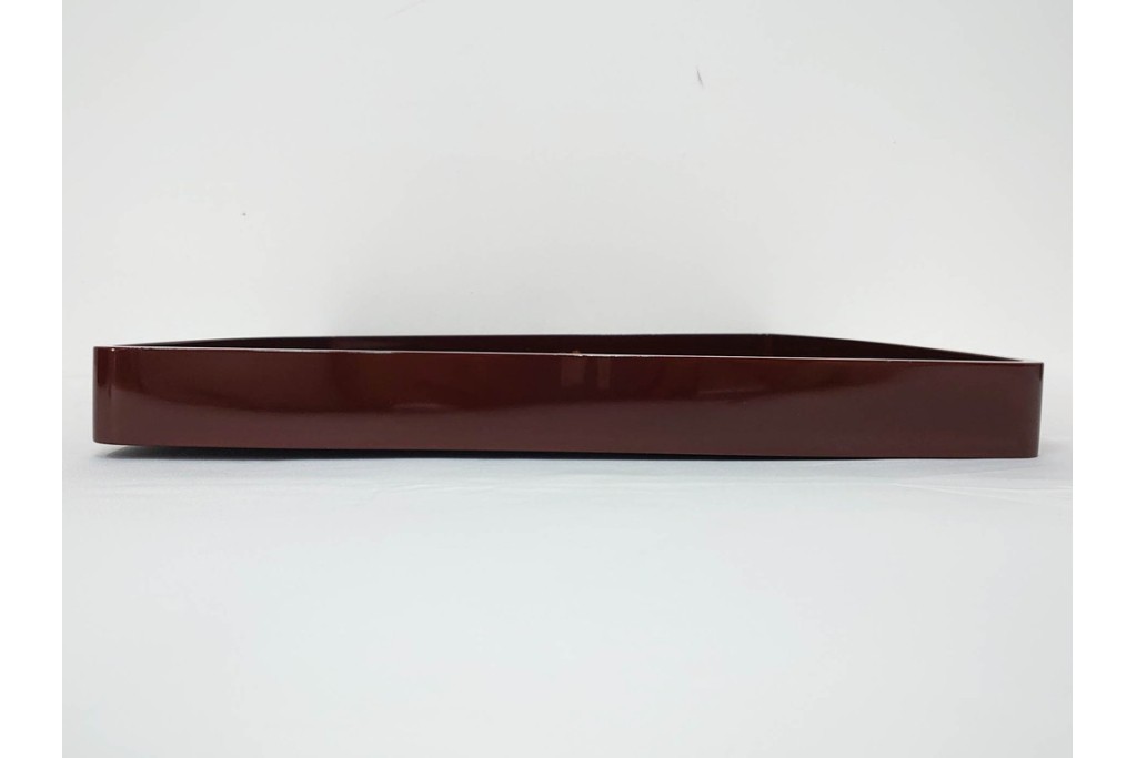 大正から昭和初期　輪島塗　在銘　松喰鶴文の蒔絵が上品な四方盆5点セット　(R-087399)