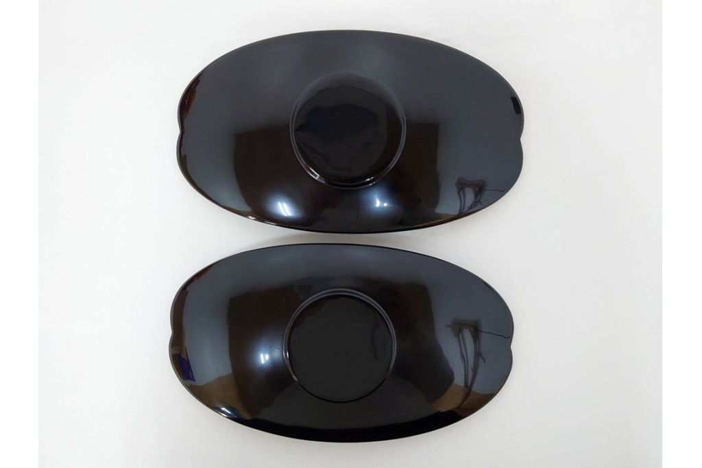 輪島塗　木製　蒔絵が美しい吸物椀(桂月堂)5点・銘々皿(寛山)5点セット　共箱付き　(R-087400)