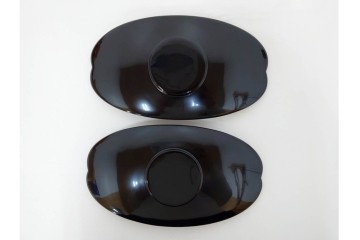 輪島塗　木製　蒔絵が美しい吸物椀(桂月堂)5点・銘々皿(寛山)5点セット　共箱付き　(R-087400)