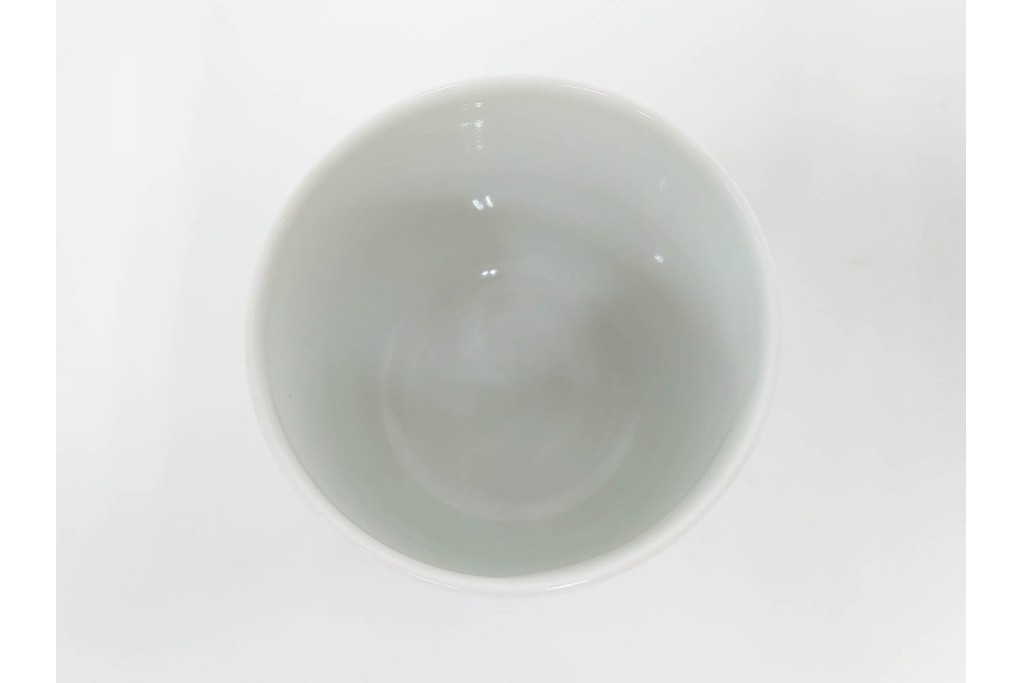 今泉今右衛門　有田焼　錦葵絵の銘々皿(4.1寸)5点・花画の湯呑2点セット　共箱付き　(R-087401)