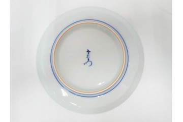 今泉今右衛門　有田焼　5.1寸　錦白粉花絵の銘々皿5点セット　共箱付き　(R-087402)