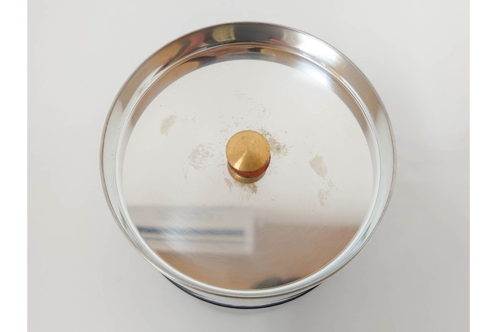純銅手打の茶托5点/瑞正造　銅製鋲打の茶筒・鎚目模様の托子10点/玉川堂　計15点セット　共箱付き　(R-087403)