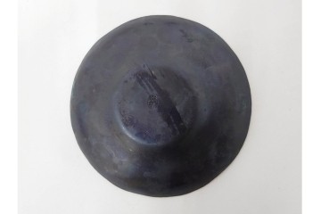 純銅手打の茶托5点/瑞正造　銅製鋲打の茶筒・鎚目模様の托子10点/玉川堂　計15点セット　共箱付き　(R-087403)