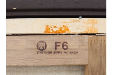 真作　塚越仁慈　油彩　F6号　「オンフルール港風景」　水辺の街並みを描いた絵画　外箱付き　(R-087408)