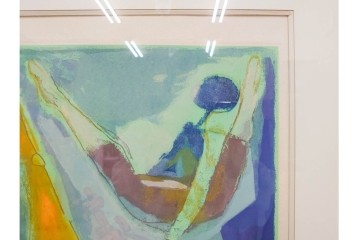 真作　マリノ・マリーニ　エッチング　「Marino from Shakespeare VII」　抽象的な人物と馬を描いた銅版画　外箱付き　(R-087409)